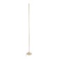 GloboStar® DALUMA 60472 Επιδαπέδιο Φωτιστικό LED CCT 24W 2640lm 200° AC 220-240V - Εναλλαγή Φωτισμού μέσω On/Off All In One Ψυχρό 6000k+Φυσικό 4500k+Θερμό 2700k Μ18 x Π18 x Υ160cm - Χρυσό - 3 Χρόνια Εγγύηση