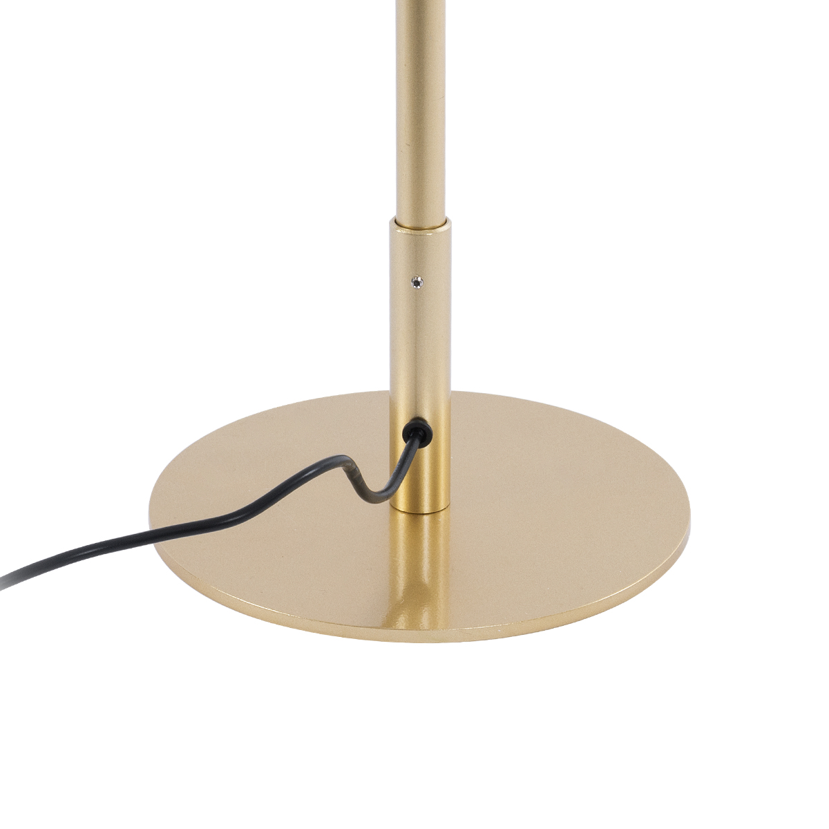 GloboStar® DALUMA 60472 Επιδαπέδιο Φωτιστικό LED CCT 24W 2640lm 200° AC 220-240V - Εναλλαγή Φωτισμού μέσω On/Off All In One Ψυχρό 6000k+Φυσικό 4500k+Θερμό 2700k Μ18 x Π18 x Υ160cm - Χρυσό - 3 Χρόνια Εγγύηση