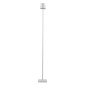GloboStar® NEGA 60478 Μοντέρνο Επιδαπέδιο Φωτιστικό LED 2.2W 154lm 360° DC 5V Επαναφορτιζόμενο με Μπαταρία Li-ion 4000mAh - Διακόπτη Αφής - Θερμό Λευκό 2700K - Dimmable - D10 x H135cm - Λευκό - 2 Years Warranty