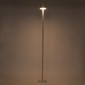 GloboStar® NEGA 60478 Μοντέρνο Επιδαπέδιο Φωτιστικό LED 2.2W 154lm 360° DC 5V Επαναφορτιζόμενο με Μπαταρία Li-ion 4000mAh - Διακόπτη Αφής - Θερμό Λευκό 2700K - Dimmable - D10 x H135cm - Λευκό - 2 Years Warranty