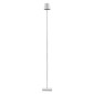 GloboStar® NEGA 60478 Μοντέρνο Επιδαπέδιο Φωτιστικό LED 2.2W 154lm 360° DC 5V Επαναφορτιζόμενο με Μπαταρία Li-ion 4000mAh - Διακόπτη Αφής - Θερμό Λευκό 2700K - Dimmable - D10 x H135cm - Λευκό - 2 Years Warranty
