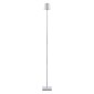 GloboStar® NEGA 60478 Μοντέρνο Επιδαπέδιο Φωτιστικό LED 2.2W 154lm 360° DC 5V Επαναφορτιζόμενο με Μπαταρία Li-ion 4000mAh - Διακόπτη Αφής - Θερμό Λευκό 2700K - Dimmable - D10 x H135cm - Λευκό - 2 Years Warranty