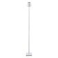 GloboStar® NEGA 60478 Μοντέρνο Επιδαπέδιο Φωτιστικό LED 2.2W 154lm 360° DC 5V Επαναφορτιζόμενο με Μπαταρία Li-ion 4000mAh - Διακόπτη Αφής - Θερμό Λευκό 2700K - Dimmable - D10 x H135cm - Λευκό - 2 Years Warranty