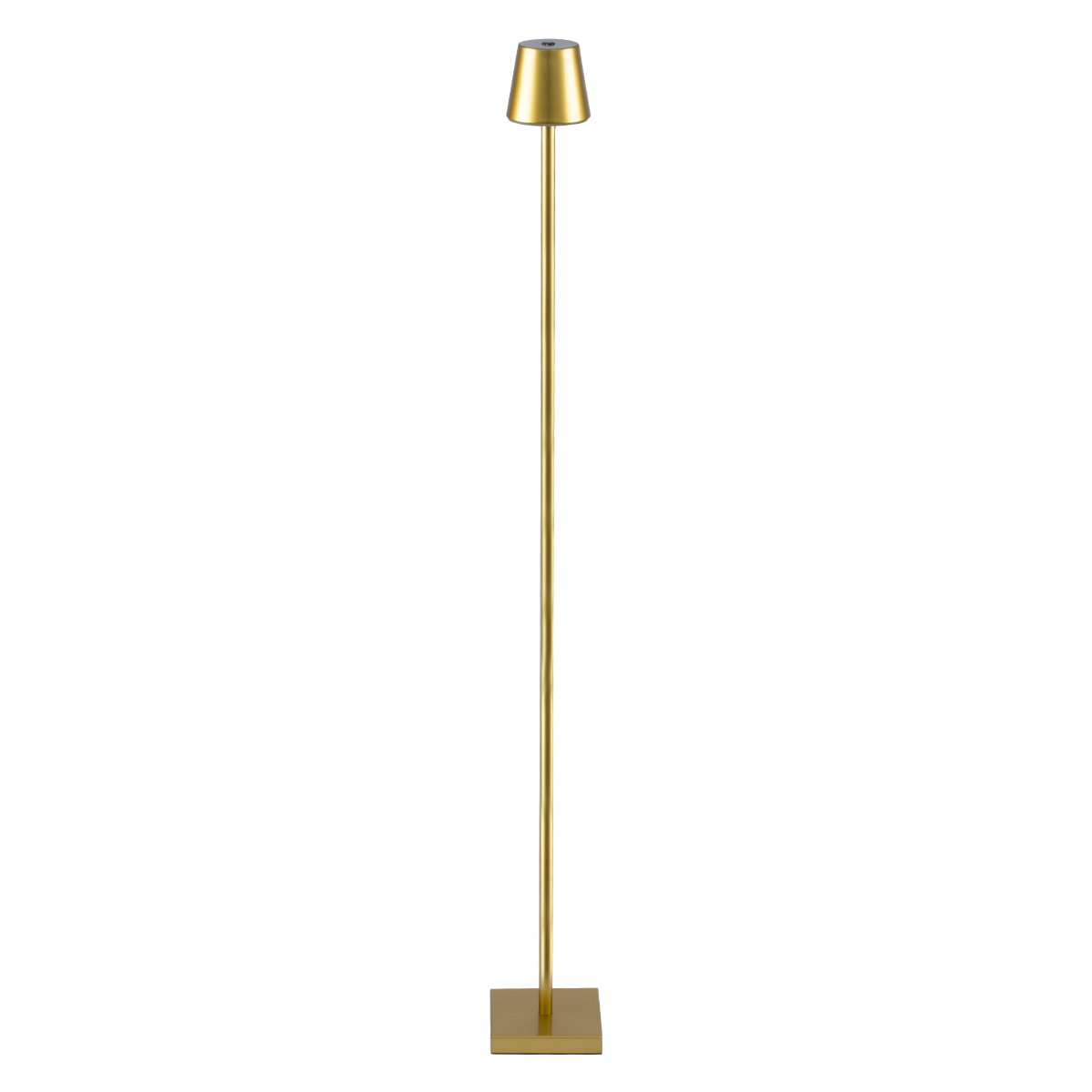 GloboStar® NEGA 60479 Μοντέρνο Επιδαπέδιο Φωτιστικό LED 2.2W 154lm 360° DC 5V Επαναφορτιζόμενο με Μπαταρία Li-ion 4000mAh - Διακόπτη Αφής - Θερμό Λευκό 2700K - Dimmable - D10 x H135cm - Χρυσό - 2 Years Warranty