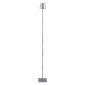 GloboStar® NEGA 60480 Μοντέρνο Επιδαπέδιο Φωτιστικό LED 2.2W 154lm 360° DC 5V Επαναφορτιζόμενο με Μπαταρία Li-ion 4000mAh - Διακόπτη Αφής - Θερμό Λευκό 2700K - Dimmable - D10 x H135cm - Ασημί - 2 Years Warranty