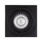 GloboStar® AKIRA 60621 Επιφανειακό Κινούμενο Τετράγωνο Φωτιστικό Σποτ Αλουμινίου με Ντουί GU10 AC 220-240V IP44 Μ8 x Π8 x Υ10cm - Μαύρο - 5 Years Warranty