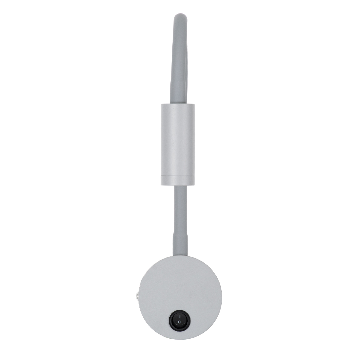 GloboStar® GOOSE 60877 Μοντέρνο Φωτιστικό Τοίχου - Απλίκα Ξενοδοχείου Bed Side LED 3W 300lm 36° AC 220-240V - Reading Light - Μ6.5 x Π15 x Υ24.5cm - Φυσικό Λευκό 4500K - Γκρι Ανθρακί