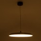 GloboStar® BARON 60887 Κρεμαστή Πλαφονιέρα Οροφής LED CCT 24W 2880lm 120° AC 220-240V - Εναλλαγή Φωτισμού μέσω Διακόπτη On/Off All In One Ψυχρό 6000k+Φυσικό 4500k+Θερμό 2700k Φ40 x Υ10cm - Χρυσό Πλατίνα - 3 Years Warranty