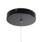 GloboStar® KIBOO 60929 Κρεμαστό Φωτιστικό Οροφής Design LED CCT 36W 4150lm 360° AC 220-240V - Εναλλαγή Φωτισμού μέσω Τηλεχειριστηρίου All In One Ψυχρό 6000k+Φυσικό 4500k+Θερμό 2700k Dimmable Μ40 x Π40 x Υ40cm - Μαύρο - 3 Years Warranty