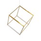 GloboStar® KIBOO 60930 Κρεμαστό Φωτιστικό Οροφής Design LED CCT 36W 4150lm 360° AC 220-240V - Εναλλαγή Φωτισμού μέσω Τηλεχειριστηρίου All In One Ψυχρό 6000k+Φυσικό 4500k+Θερμό 2700k Dimmable Μ40 x Π40 x Υ40cm - Χρυσό Πλατίνα - 3 Years Warranty