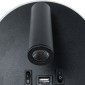 GloboStar® LADY-R 60938 Μοντέρνο Φωτιστικό Τοίχου - Απλίκα Ξενοδοχείου Bed Side LED 6W 600lm 36° & 360° AC 220-240V - Reading Light & Κρυφός Φωτισμός - Φορτιστής USB 3A - Φ15 x Υ7cm - Φυσικό Λευκό 4500K - Μαύρο - 3 Χρόνια Εγγύηση
