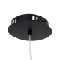 GloboStar® ACRYLICA 60974 Κρεμαστό Φωτιστικό Οροφής Design LED CCT 20W 2240lm 360° AC 220-240V - Εναλλαγή Φωτισμού μέσω Διακόπτη On/Off All In One Ψυχρό 6000k+Φυσικό 4500k+Θερμό 2700k Φ40cm - Μαύρο με Διάφανο Laser Designed Plexiglass - 3 Years Warranty