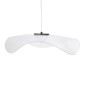 GloboStar® ACRYLICA 60975 Κρεμαστό Φωτιστικό Οροφής Design LED CCT 20W 2240lm 360° AC 220-240V - Εναλλαγή Φωτισμού μέσω Διακόπτη On/Off All In One Ψυχρό 6000k+Φυσικό 4500k+Θερμό 2700k Φ60cm - Μαύρο με Διάφανο Laser Designed Plexiglass - 3 Years Warranty