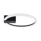 GloboStar® CINDERELLA 60976 Φωτιστικό Οροφής Δαχτυλίδι-Κύκλος LED CCT 16W 1792lm 360° AC 220-240V - Εναλλαγή Φωτισμού μέσω Διακόπτη On/Off All In One Ψυχρό 6000k+Φυσικό 4500k+Θερμό 2700k Φ28cm - Μαύρο - 3 Years Warranty