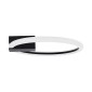 GloboStar® CINDERELLA 60976 Φωτιστικό Οροφής Δαχτυλίδι-Κύκλος LED CCT 16W 1792lm 360° AC 220-240V - Εναλλαγή Φωτισμού μέσω Διακόπτη On/Off All In One Ψυχρό 6000k+Φυσικό 4500k+Θερμό 2700k Φ28cm - Μαύρο - 3 Years Warranty