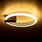 GloboStar® CINDERELLA 60976 Φωτιστικό Οροφής Δαχτυλίδι-Κύκλος LED CCT 16W 1792lm 360° AC 220-240V - Εναλλαγή Φωτισμού μέσω Διακόπτη On/Off All In One Ψυχρό 6000k+Φυσικό 4500k+Θερμό 2700k Φ28cm - Μαύρο - 3 Years Warranty
