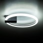 GloboStar® CINDERELLA 60976 Φωτιστικό Οροφής Δαχτυλίδι-Κύκλος LED CCT 16W 1792lm 360° AC 220-240V - Εναλλαγή Φωτισμού μέσω Διακόπτη On/Off All In One Ψυχρό 6000k+Φυσικό 4500k+Θερμό 2700k Φ28cm - Μαύρο - 3 Years Warranty