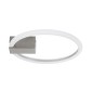 GloboStar® CINDERELLA 60979 Φωτιστικό Οροφής Δαχτυλίδι-Κύκλος LED CCT 16W 1792lm 360° AC 220-240V - Εναλλαγή Φωτισμού μέσω Διακόπτη On/Off All In One Ψυχρό 6000k+Φυσικό 4500k+Θερμό 2700k Φ28cm - Χρώμιο Νικελ - 3 Years Warranty