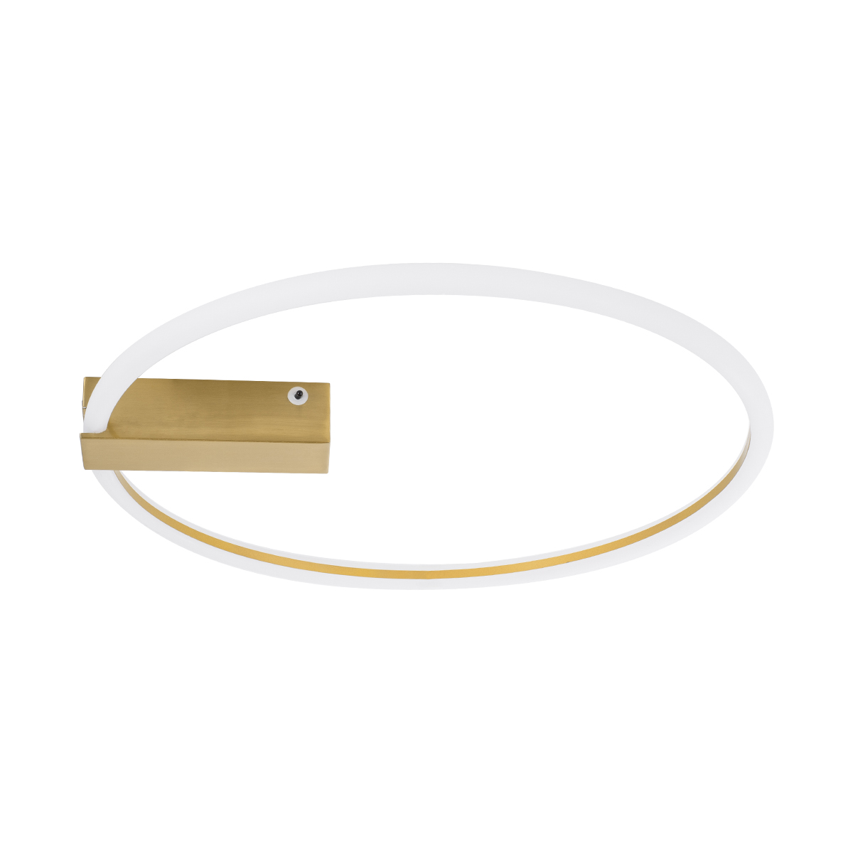 GloboStar® CINDERELLA 60982 Φωτιστικό Οροφής Δαχτυλίδι-Κύκλος LED CCT 30W 3360lm 360° AC 220-240V - Εναλλαγή Φωτισμού μέσω Τηλεχειριστηρίου All In One Ψυχρό 6000k+Φυσικό 4500k+Θερμό 2700k Dimmable Φ50cm - Χρυσό Βούρτσας - 3 Years Warranty