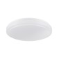 GloboStar® SENSORANO 60994 Πλαφονιέρα Οροφής LED 30W 3000lm 120° AC 220-240V με Ενσωματωμένο Σύστημα Ρυθμιζόμενου Microwave Αισθητήρα Κίνησης - Αδιάβροχη IP54 Φ38 x Υ5.3cm Ψυχρό Λευκό 6000K - Λευκό - Bridgelux Chips - 3 Years Warranty