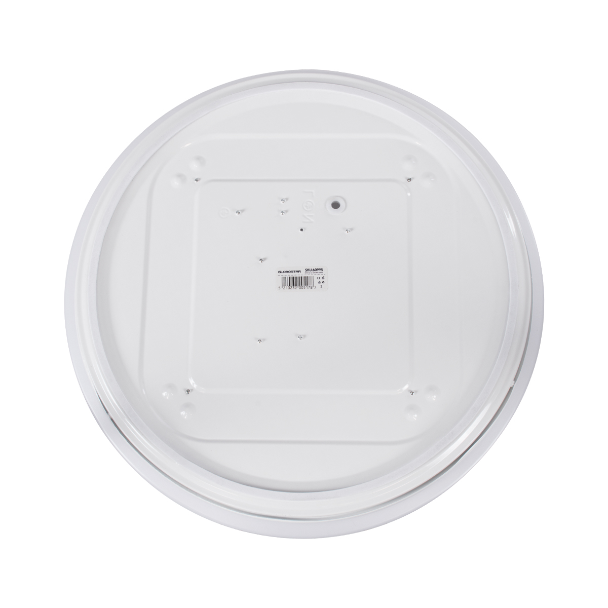 GloboStar® SENSORANO 60995 Πλαφονιέρα Οροφής LED 30W 3000lm 120° AC 220-240V με Ενσωματωμένο Σύστημα Ρυθμιζόμενου Microwave Αισθητήρα Κίνησης - Αδιάβροχη IP54 Φ38 x Υ5.3cm Φυσικό Λευκό 4500K - Λευκό - Bridgelux Chips - 3 Years Warranty