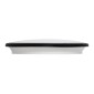GloboStar® TUFFIN 60997 Πλαφονιέρα Οροφής LED 24W 2640lm 120° AC 220-240V Αδιάβροχη IP54 Φ30 x Υ6.5cm Φυσικό Λευκό 4500K - Μαύρο - Bridgelux Chips - 3 Years Warranty