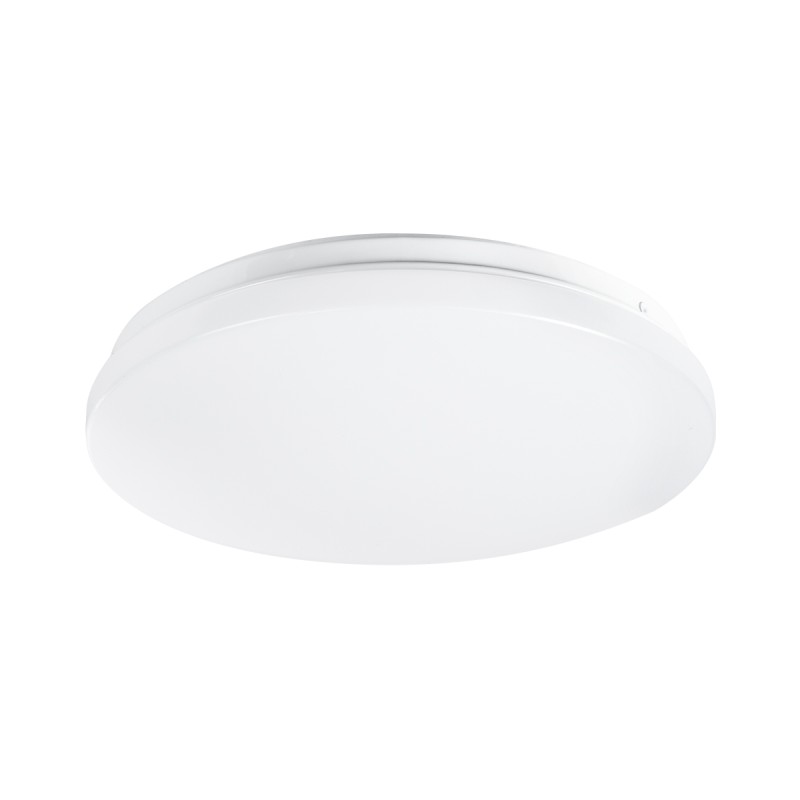 GLOBOSTAR® CELANO 61005 Φωτιστικό Πλαφονιέρα Οροφής LED 20W 2000lm 120° AC 220-240V Αδιάβροχο IP54 Ψυχρό Λευκό 6000K - Lumileds SMD Chip - Λευκό Γαλακτερό - Μ26 x Π26 x Υ6cm - 3 Χρόνια Εγγύηση