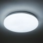 GloboStar® CELANO 61005 LED Πλαφονιέρα Οροφής Στρόγγυλη Φ26 20W 2000lm 120° AC 220-240V Αδιάβροχη IP54 Φ26 x Υ6cm Ψυχρό Λευκό 6000K - 3 Χρόνια Εγγύηση