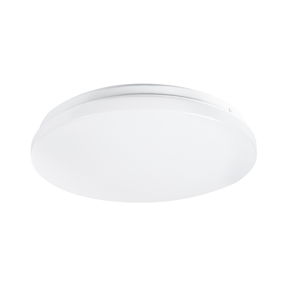 GLOBOSTAR® CELANO 61006 Φωτιστικό Πλαφονιέρα Οροφής LED 20W 1900lm 120° AC 220-240V Αδιάβροχο IP54 Φυσικό Λευκό 4500K - Lumileds SMD Chip - Λευκό Γαλακτερό - Μ26 x Π26 x Υ6cm - 3 Χρόνια Εγγύηση