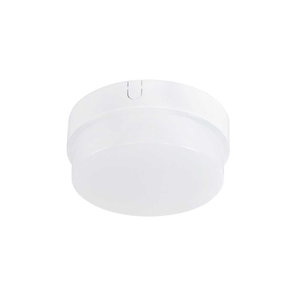GLOBOSTAR® REVANO 61011 Φωτιστικό Πλαφονιέρα Οροφής LED 12W 1200lm 180° AC 220-240V Αδιάβροχο IP54 Ψυχρό Λευκό 6000K - Lumileds SMD Chip - Λευκό Γαλακτερό - Μ12 x Π12 x Υ4.5cm - 2 Χρόνια Εγγύηση