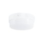 GloboStar® REVANO 61012 LED Πλαφονιέρα Οροφής Στρόγγυλη Φ12 12W 1140lm 180° AC 220-240V Αδιάβροχη IP54 Φ12 x Υ4.5cm Φυσικό Λευκό 4500K - 2 Χρόνια Εγγύηση