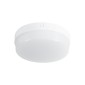 GloboStar® REVANO 61014 LED Πλαφονιέρα Οροφής Στρόγγυλη Φ17 15W 1500lm 180° AC 220-240V Αδιάβροχη IP54 Φ17 x Υ5cm Ψυχρό Λευκό 6000K - 2 Χρόνια Εγγύηση