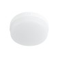 GloboStar® REVANO 61015 LED Πλαφονιέρα Οροφής Στρόγγυλη Φ17 15W 1425lm 180° AC 220-240V Αδιάβροχη IP54 Φ17 x Υ5cm Φυσικό Λευκό 4500K - 2 Χρόνια Εγγύηση