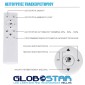 GloboStar® CASPER 61018 Κρεμαστή Πλαφονιέρα Οροφής LED CCT 76W 8372lm 120° AC 220-240V - Εναλλαγή Φωτισμού μέσω Τηλεχειριστηρίου All In One Ψυχρό Λευκό 6000k+Φυσικό Λευκό 4500k+Θερμό Λευκό 2700k Dimmable Φ45cm - Λευκό - 3 Years Warranty
