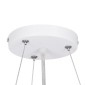 GloboStar® CASPER 61018 Κρεμαστή Πλαφονιέρα Οροφής LED CCT 76W 8372lm 120° AC 220-240V - Εναλλαγή Φωτισμού μέσω Τηλεχειριστηρίου All In One Ψυχρό Λευκό 6000k+Φυσικό Λευκό 4500k+Θερμό Λευκό 2700k Dimmable Φ45cm - Λευκό - 3 Years Warranty