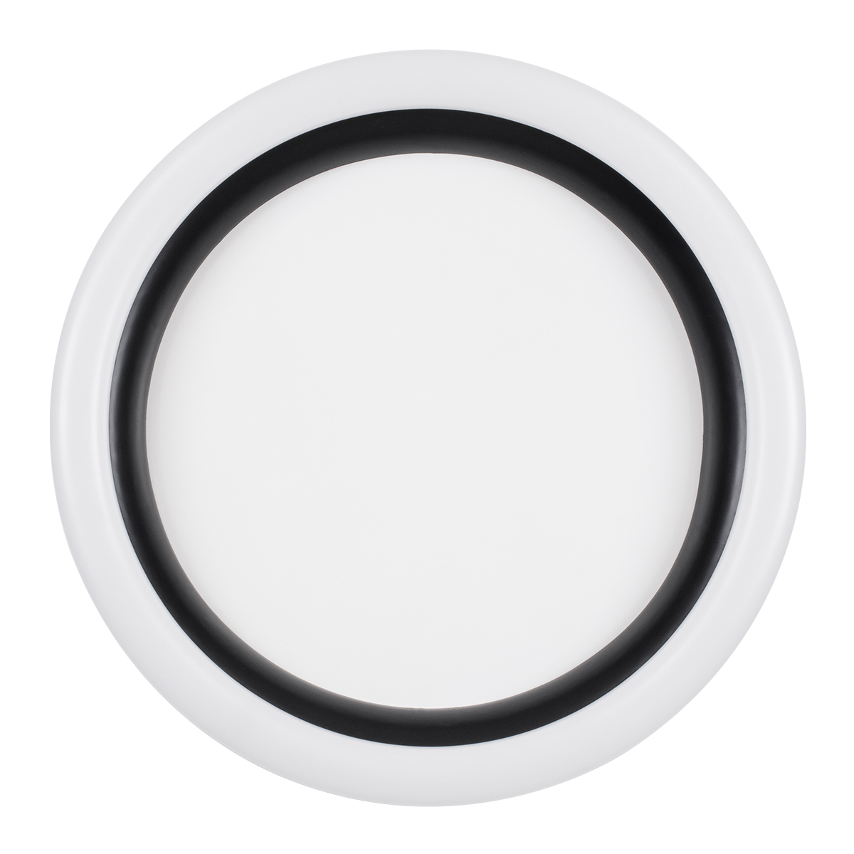 GloboStar® ARIANA 61034 Πλαφονιέρα Οροφής Κύκλος LED CCT 55W 6376lm 120° AC 220-240V - Εναλλαγή Φωτισμού μέσω Τηλεχειριστηρίου All In One Ψυχρό Λευκό 6000k+Φυσικό Λευκό 4500k+Θερμό Λευκό 2700k Dimmable Φ48cm - Μαύρο - 3 Years Warranty