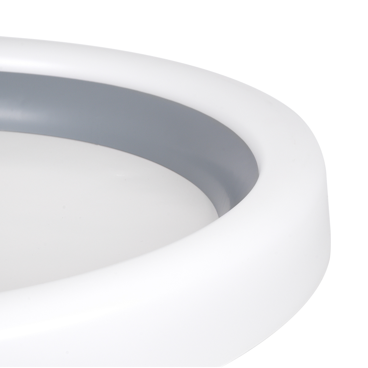 GloboStar® ARIANA 61036 Πλαφονιέρα Οροφής Κύκλος LED CCT 55W 6376lm 120° AC 220-240V - Εναλλαγή Φωτισμού μέσω Τηλεχειριστηρίου All In One Ψυχρό Λευκό 6000k+Φυσικό Λευκό 4500k+Θερμό Λευκό 2700k Dimmable Φ48cm - Ανθρακί - 3 Years Warranty