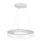 GloboStar® ARIANA 61038 Κρεμαστή Πλαφονιέρα Οροφής Κύκλος LED CCT 55W 6376lm 120° AC 220-240V - Εναλλαγή Φωτισμού μέσω Τηλεχειριστηρίου All In One Ψυχρό Λευκό 6000k+Φυσικό Λευκό 4500k+Θερμό Λευκό 2700k Dimmable Φ48cm - Λευκό - 3 Years Warranty