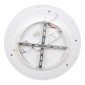 GloboStar® MELINA 61040 Πλαφονιέρα Οροφής Κύκλος LED CCT 55W 6376lm 120° AC 220-240V - Εναλλαγή Φωτισμού μέσω Τηλεχειριστηρίου All In One Ψυχρό Λευκό 6000k+Φυσικό Λευκό 4500k+Θερμό Λευκό 2700k Dimmable Φ48cm - Μαύρο - 3 Years Warranty