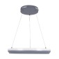 GloboStar® MELINA 61045 Κρεμαστή Πλαφονιέρα Οροφής Κύκλος LED CCT 55W 6376lm 120° AC 220-240V - Εναλλαγή Φωτισμού μέσω Τηλεχειριστηρίου All In One Ψυχρό Λευκό 6000k+Φυσικό Λευκό 4500k+Θερμό Λευκό 2700k Dimmable Φ48cm - Ανθρακί - 3 Years Warranty