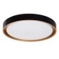 GloboStar® BARCHETTA 61047-S Πλαφονιέρα Οροφής LED CCT 72W 8306lm 120° AC 220-240V - Εναλλαγή Φωτισμού μέσω Τηλεχειριστηρίου All In One Ψυχρό 6000k+Φυσικό 4500k+Θερμό 2700k Dimmable Φ48cm - Μαύρο με Χρυσό - 3 Years Warranty