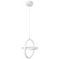 GloboStar® ALICE 61056 Κρεμαστό Φωτιστικό Οροφής Design LED CCT 20W 2400lm 300° AC 220-240V - Εναλλαγή Φωτισμού μέσω Διακόπτη On/Off All In One Ψυχρό 6000k+Φυσικό 4500k+Θερμό 2700k Μ25 x Π22 x Υ25cm - Λευκό