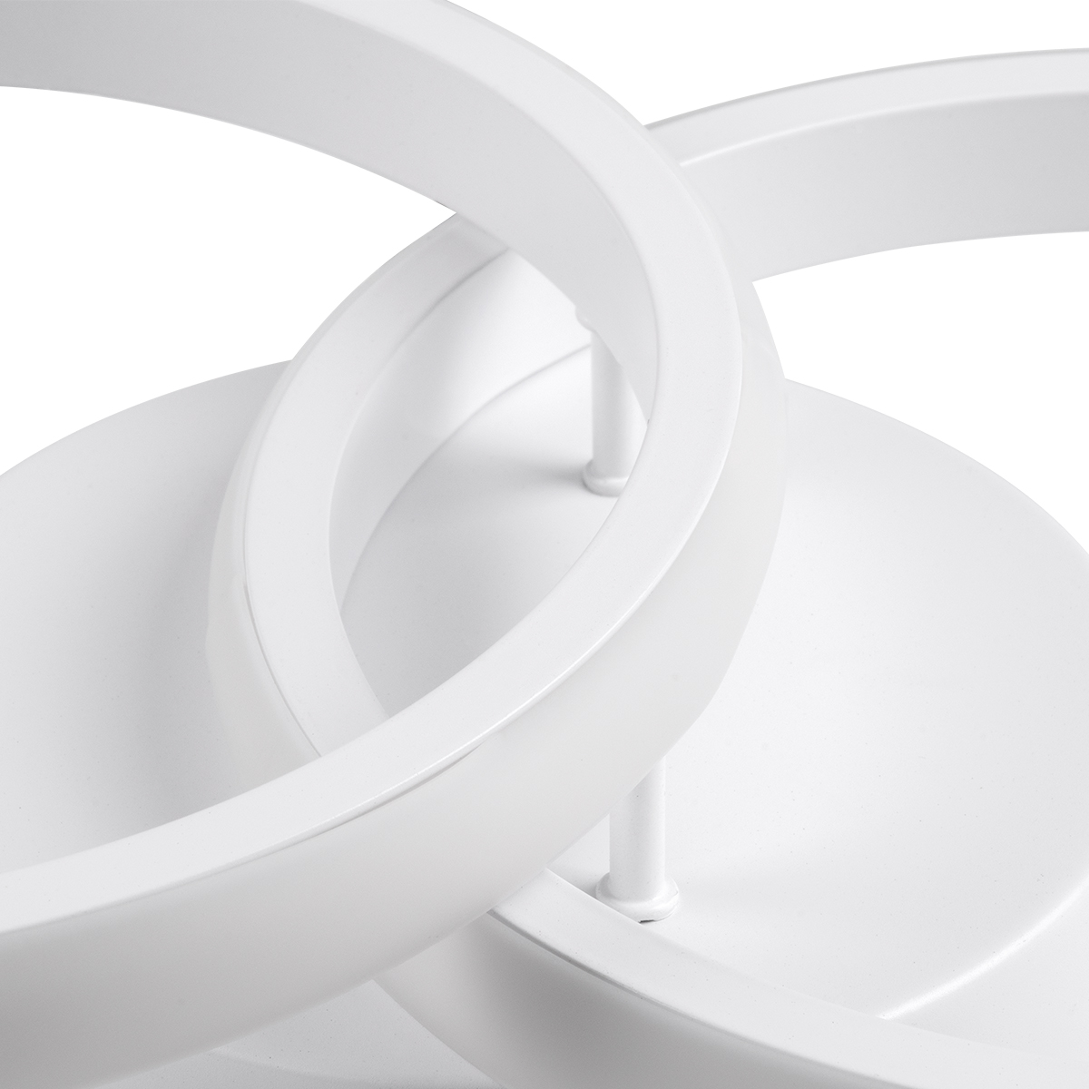 GloboStar® CORA 61059 Φωτιστικό Οροφής Design LED CCT 18W 2160lm 300° AC 220-240V - Εναλλαγή Φωτισμού μέσω Διακόπτη On/Off All In One Ψυχρό 6000k+Φυσικό 4500k+Θερμό 2700k Μ36 x Π20.5 x Υ7cm - Λευκό