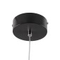 GloboStar® ROSE 61064 Κρεμαστό Φωτιστικό Οροφής Design LED CCT 22W 2640lm 300° AC 220-240V - Εναλλαγή Φωτισμού μέσω Διακόπτη On/Off All In One Ψυχρό 6000k+Φυσικό 4500k+Θερμό 2700k Μ24 x Π22 x Υ24cm - Μαύρο