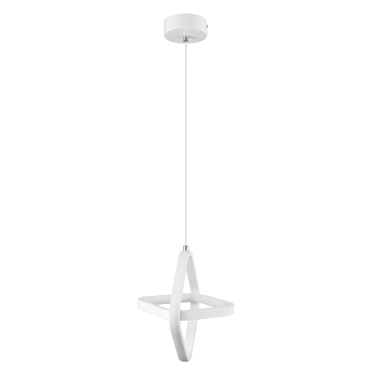 GloboStar® ROSE 61065 Κρεμαστό Φωτιστικό Οροφής Design LED CCT 22W 2640lm 300° AC 220-240V - Εναλλαγή Φωτισμού μέσω Διακόπτη On/Off All In One Ψυχρό 6000k+Φυσικό 4500k+Θερμό 2700k Μ24 x Π22 x Υ24cm - Λευκό
