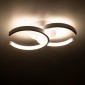GloboStar® EVA 61068 Φωτιστικό Οροφής Design LED CCT 16W 1920lm 300° AC 220-240V - Εναλλαγή Φωτισμού μέσω Διακόπτη On/Off All In One Ψυχρό 6000k+Φυσικό 4500k+Θερμό 2700k Μ33 x Π21 x Υ7cm - Λευκό