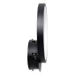 GloboStar® TED 61070 Φωτιστικό Τοίχου - Απλίκα Design LED CCT 9W 1080lm 300° AC 220-240V - Εναλλαγή Φωτισμού μέσω Διακόπτη On/Off All In One Ψυχρό 6000k+Φυσικό 4500k+Θερμό 2700k Μ20 x Π5.5 x Υ23cm - Μαύρο