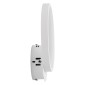 GloboStar® TED 61071 Φωτιστικό Τοίχου - Απλίκα Design LED CCT 9W 1080lm 300° AC 220-240V - Εναλλαγή Φωτισμού μέσω Διακόπτη On/Off All In One Ψυχρό 6000k+Φυσικό 4500k+Θερμό 2700k Μ20 x Π5.5 x Υ23cm - Λευκό