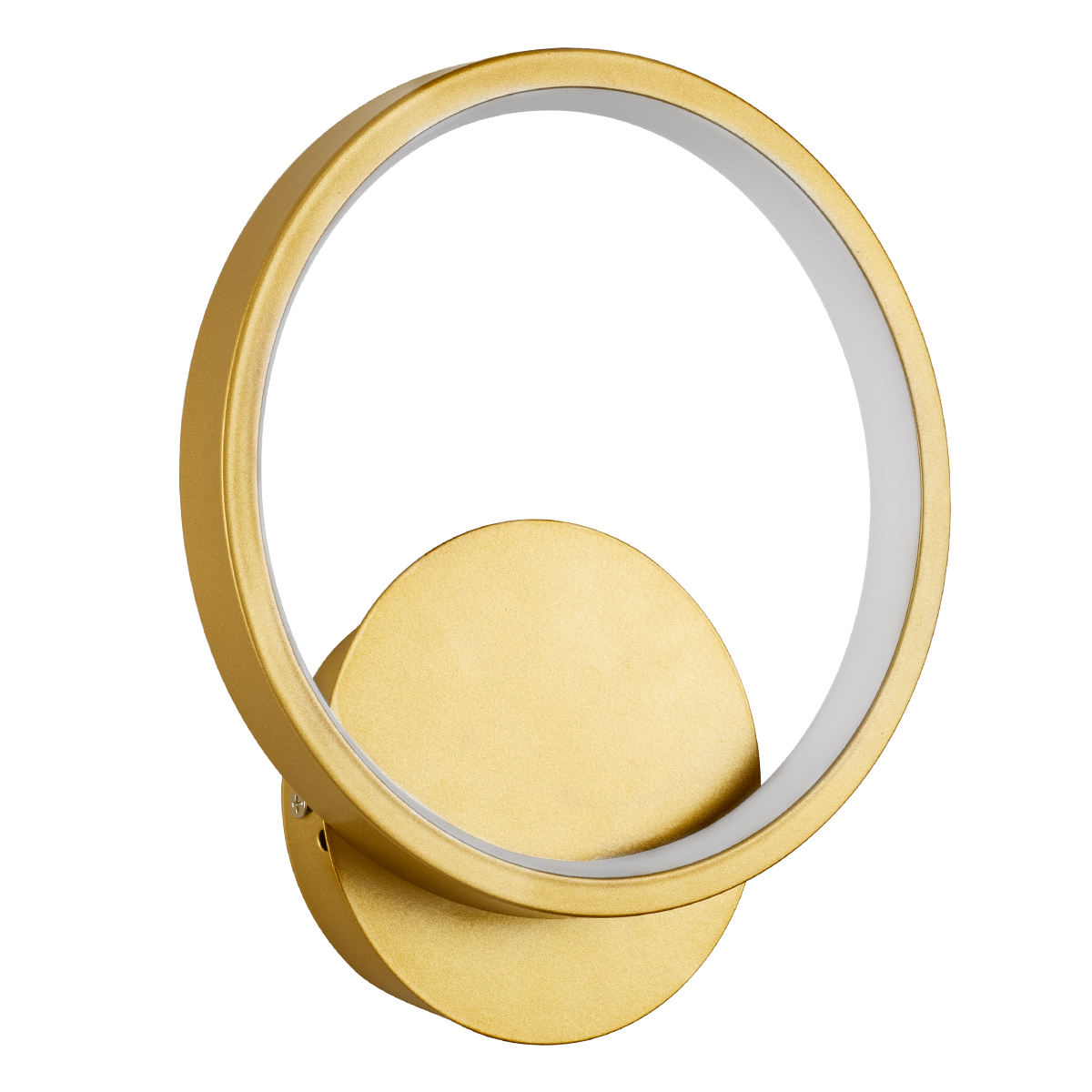 GloboStar® TED 61072 Φωτιστικό Τοίχου - Απλίκα Design LED CCT 9W 1080lm 300° AC 220-240V - Εναλλαγή Φωτισμού μέσω Διακόπτη On/Off All In One Ψυχρό 6000k+Φυσικό 4500k+Θερμό 2700k Μ20 x Π5.5 x Υ23cm - Χρυσό Βούρτσας