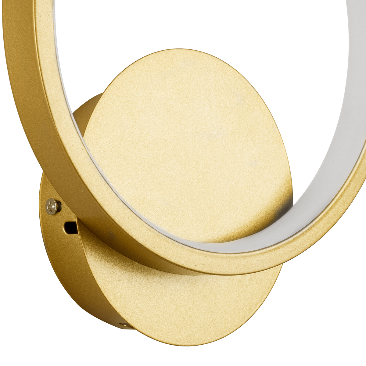 GloboStar® TED 61072 Φωτιστικό Τοίχου - Απλίκα Design LED CCT 9W 1080lm 300° AC 220-240V - Εναλλαγή Φωτισμού μέσω Διακόπτη On/Off All In One Ψυχρό 6000k+Φυσικό 4500k+Θερμό 2700k Μ20 x Π5.5 x Υ23cm - Χρυσό Βούρτσας